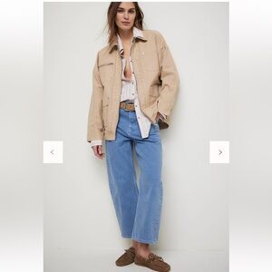 We The Free Easy That Canvas Jacket size xs in Brown Rice color